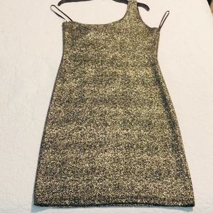 NWOT Sexy gorgeous Black & Gold short dress
